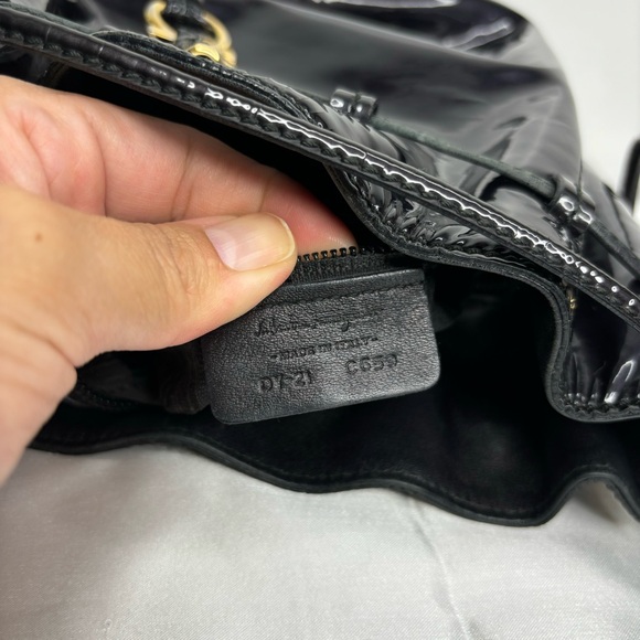 Salvatore Ferragamo Patent Leather Bucket Bag - Picture 9 of 12